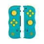 Lexip Twinpads Adventure – belaidžiai valdikliai, skirti Nintendo Switch ir Switch OLED, turkio ir geltonos spalvos