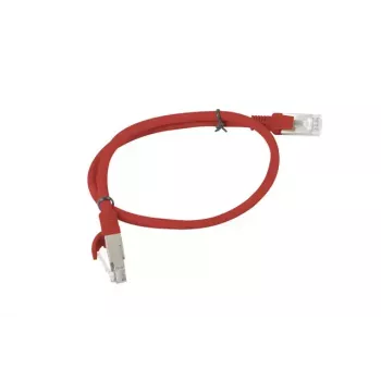 Tinklo kabelis Lanberg PCU6-10CC-0050-R RJ-45 Cat6 0,5 m Raudonas