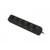 Prailginimo laidas Lanberg PS0-05F-0150-BK 1,5 m 5 kištukinių lizdų Juodas