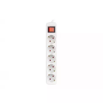 Prailginimo laidas Lanberg PS1-05F-0150-W 1,5 m 5 kištukinių lizdų Vidaus baltas