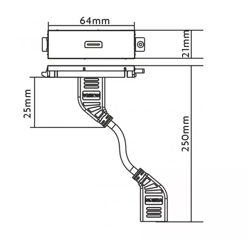 HDMI lizdas Vision TC3
