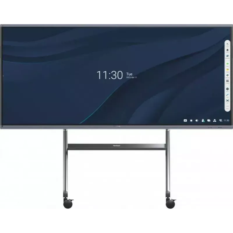 Viewsonic VB-STND-009 mobilus stovas ženklų ekranams 2,67 m (105 col.) Juoda, Sidabrinė