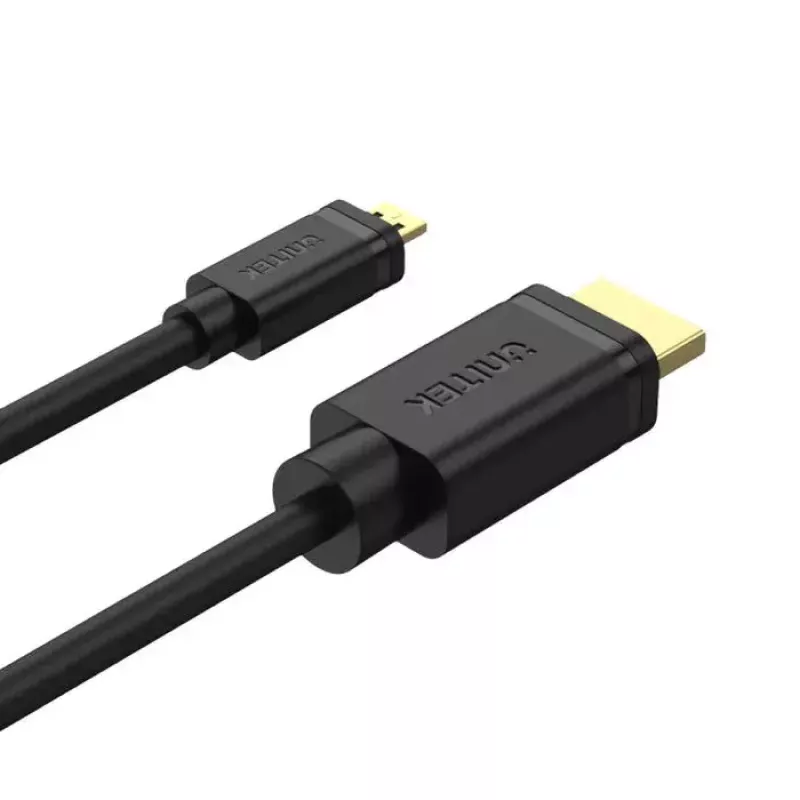 HDMI kabelis UNITEK Y-C182 2m HDMI Type D Micro HDMI Type A Standartinis Juodas