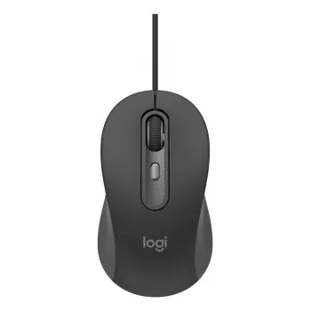 Pilno dydžio laidinis klaviatūros ir pelės rinkinys Logitech 920-013349 — USB, QWERTY US International, Graphite, 1,8 m laidas