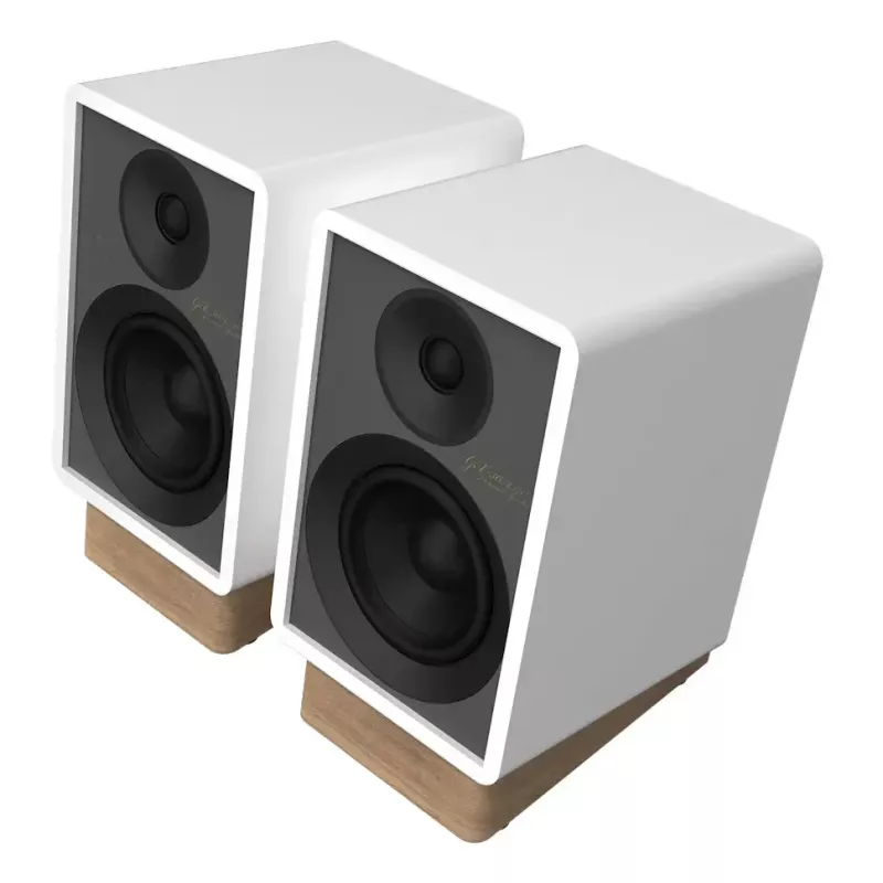 Onkyo GX-30ARC 2 krypčių garsiakalbių pora – 2.0 kanalų, laidinis ir belaidis, 50 W RMS, 55–20000 Hz, pilka/balta