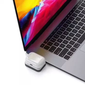 Belaidis įkroviklis ausinėms Satechi ST-TCWCDM USB-C 5 W baltas