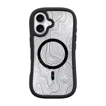 LAUT POP ADVENTURE dėklas iPhone 16 serijai, juodas permatomas