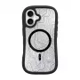 LAUT POP ADVENTURE dėklas iPhone 16 serijai, juodas permatomas