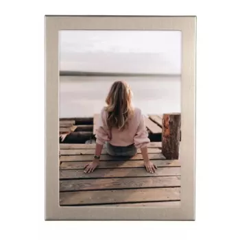 Vienviečiai nuotraukų rėmeliai Hama Riva titano spalvos aliuminis stiklas 140x190 mm