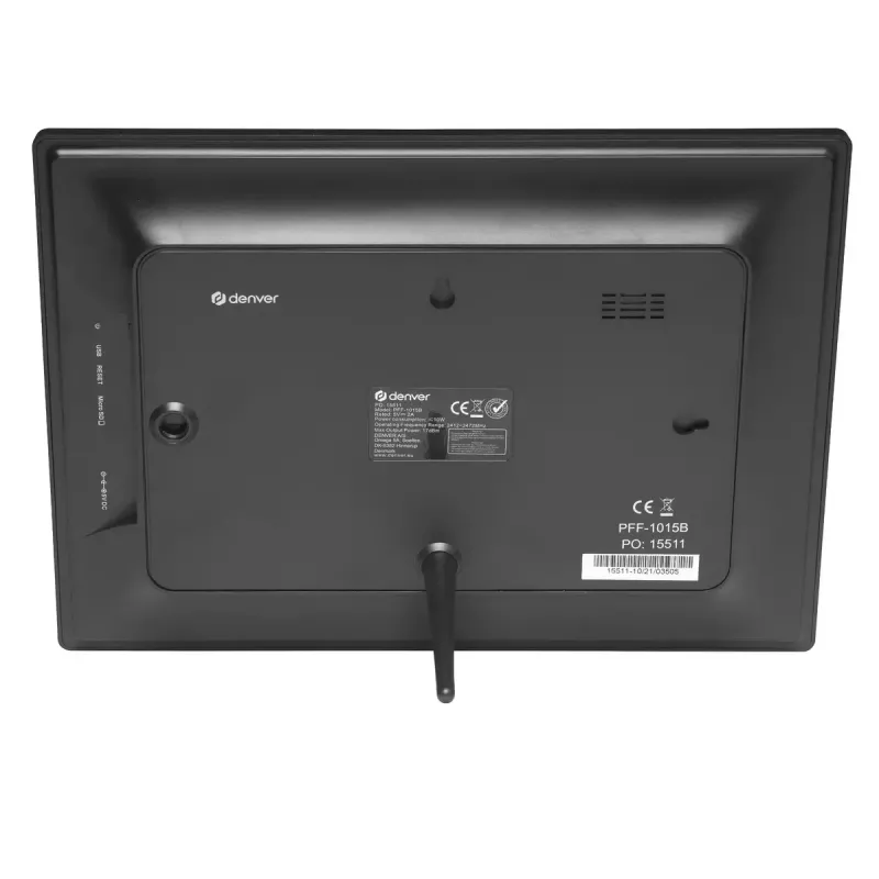 Skaitmeninis nuotraukų rėmelis Denver PFF-1015B 10,1 colio jutiklinis ekranas Wi-Fi 16 GB