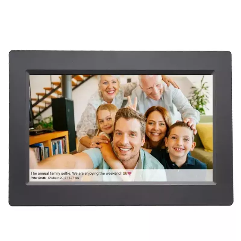 Skaitmeninis nuotraukų rėmelis Denver PFF-1015B 10,1 colio jutiklinis ekranas Wi-Fi 16 GB