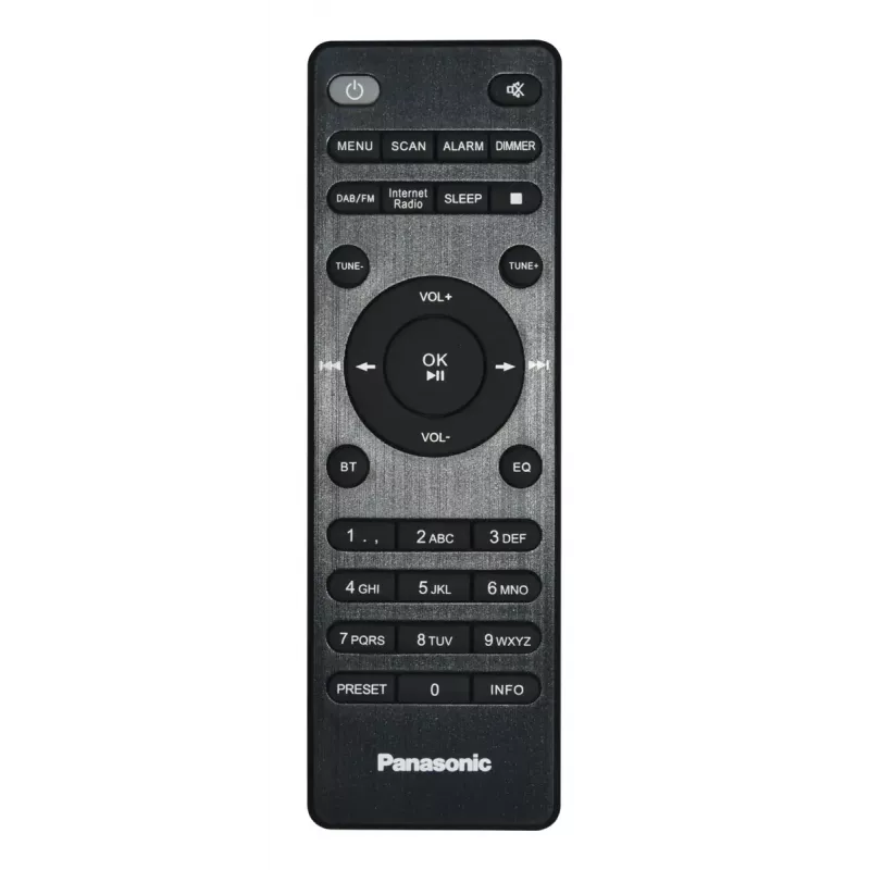 Nešiojamas radijas Panasonic RF-D40EG-K – skaitmeninis imtuvas, FM 87.5–108 MHz, 6 W RMS, LCD 2,4 colio, Wi-Fi/Wi-Fi 4, išorinė antena, juodas