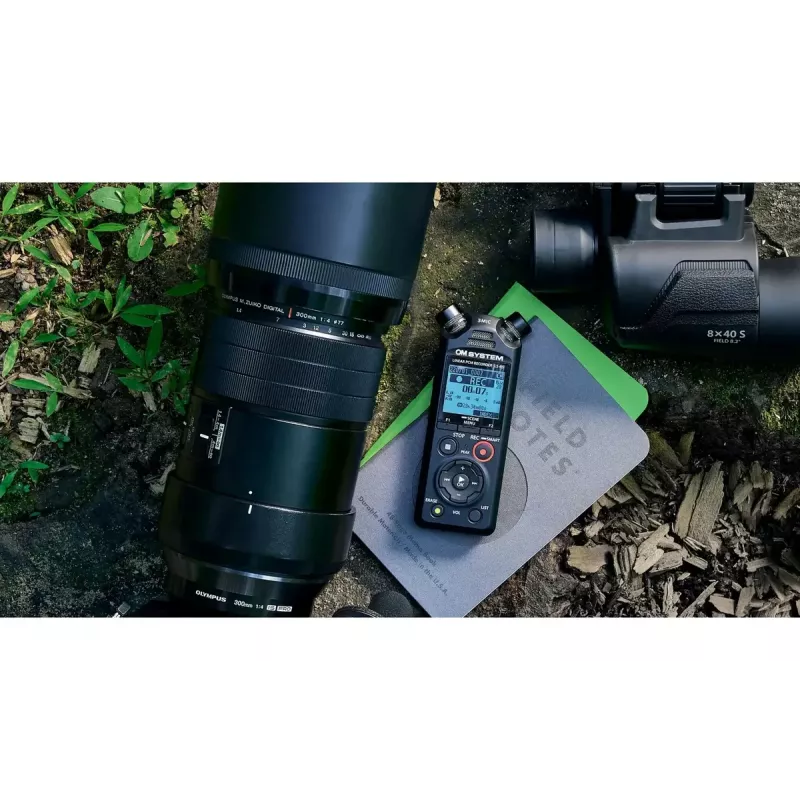 Diktofonas OLYMPUS LS-P5 rinkinys – 24 bitų garso įrašymas, 8 GB vidinė atmintis