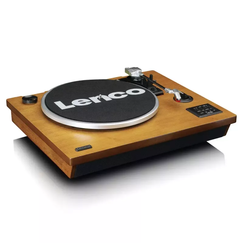 Puskiečio pavaros vinilinis grotuvas Lenco LS-55WA Wood Semi Automatic USB Bluetooth