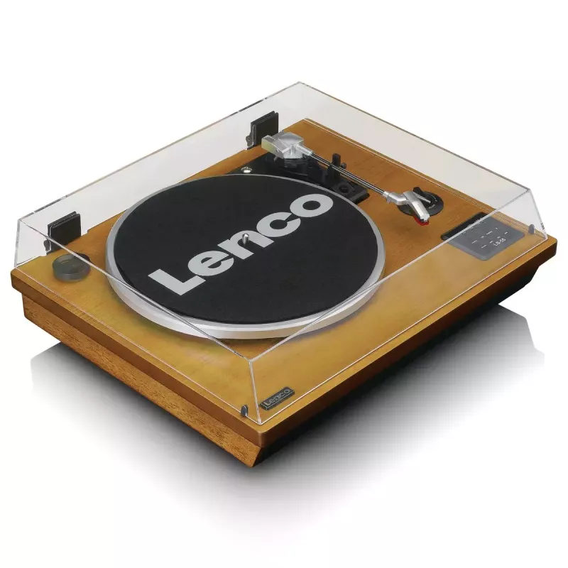 Puskiečio pavaros vinilinis grotuvas Lenco LS-55WA Wood Semi Automatic USB Bluetooth