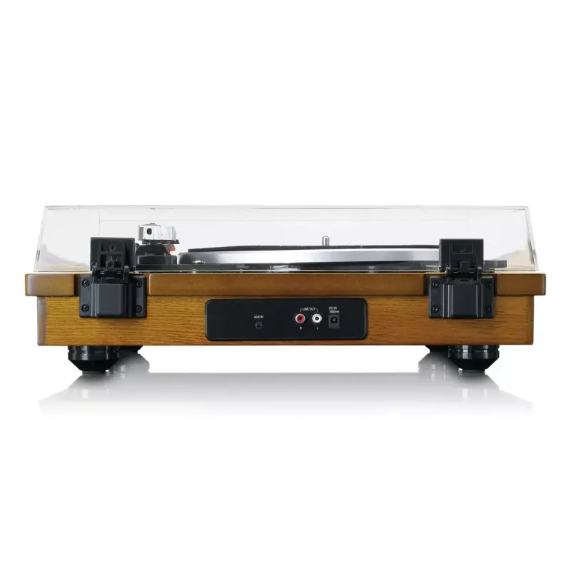 Puskiečio pavaros vinilinis grotuvas Lenco LS-55WA Wood Semi Automatic USB Bluetooth