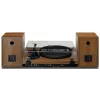 Patefonas Lenco LS-480WD su įmontuotu stiprintuvu, Bluetooth, diržine pavara, 33/45 aps./min., 2×30 W RMS, mediniais garsiakalbiais