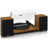 Patefonas Lenco LS-480WD su įmontuotu stiprintuvu, Bluetooth, diržine pavara, 33/45 aps./min., 2×30 W RMS, mediniais garsiakalbiais