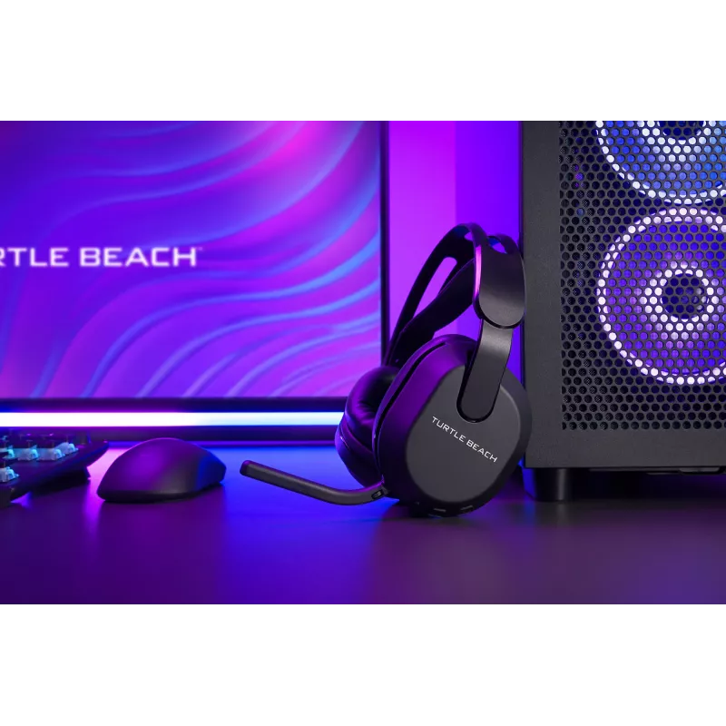 Turtle Beach Stealth 500 Juoda Belaidė Žaidimų Ausinė su Bluetooth iki 40 val. Baterija, skirta PC, PS5, PS4 ir Mobiliesiems