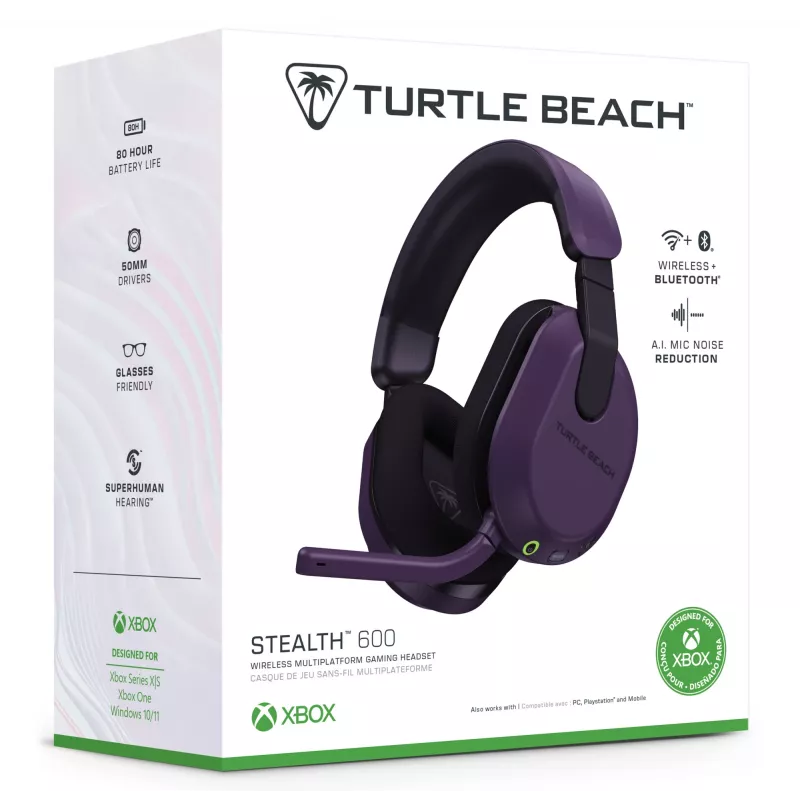 Belaidės ausinės žaidimams Turtle Beach Stealth 600 XB Violetinė TBS-2102-45