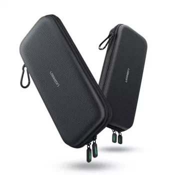 Ugreen 50974 nešiojamoji žaidimų konsolės dėklas Nintendo Switch EVA, Oksfordas, Aksominė pilka