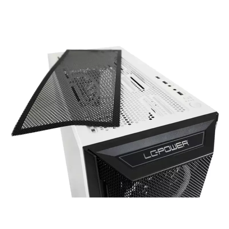 Korpusas LC-Power Holo-1_X Midi Tower baltas