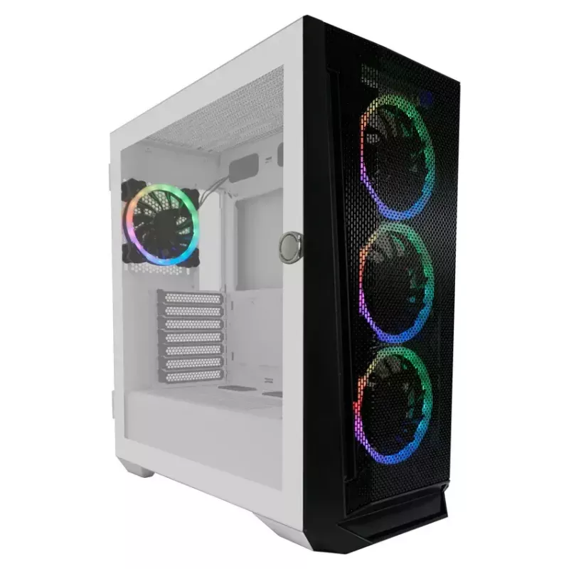 Korpusas LC-Power Holo-1_X Midi Tower baltas