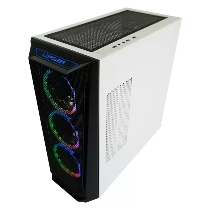 Korpusas LC-Power Holo-1_X Midi Tower baltas