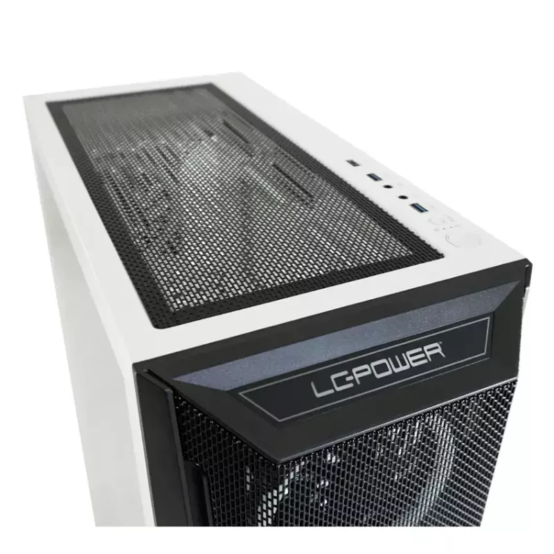 Korpusas LC-Power Holo-1_X Midi Tower baltas