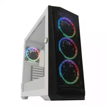 Korpusas LC-Power Holo-1_X Midi Tower baltas