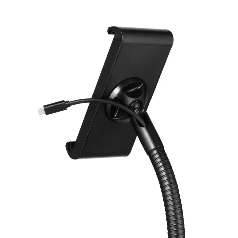 Stovas planšetei Durable 894501 juodas metalinis plastikinis 360° sukimas