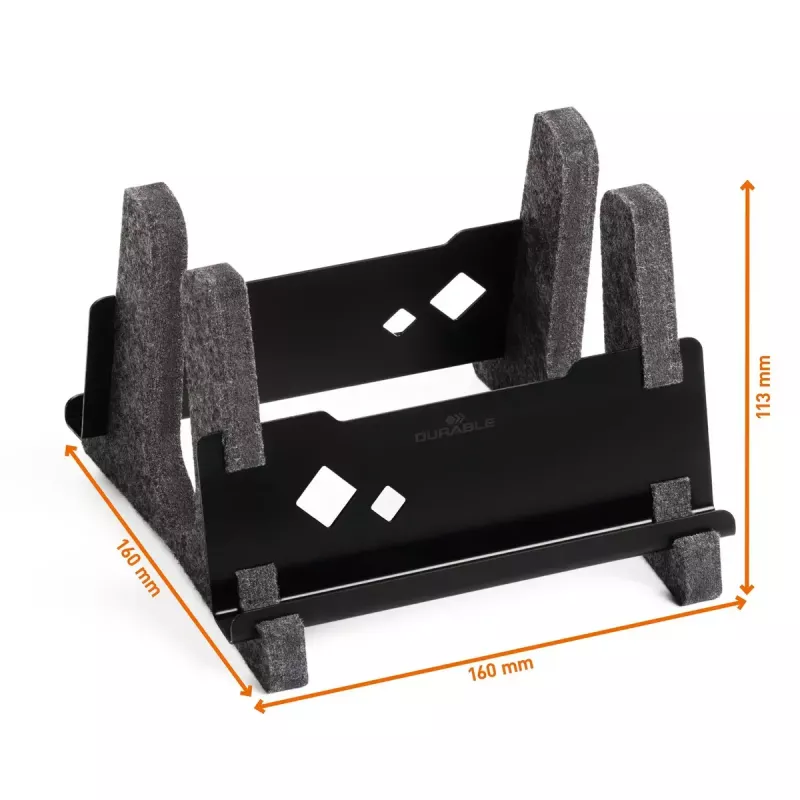 Stovas nešiojamam kompiuteriui Durable Effect 43,2 cm antracitas metalas plastikas