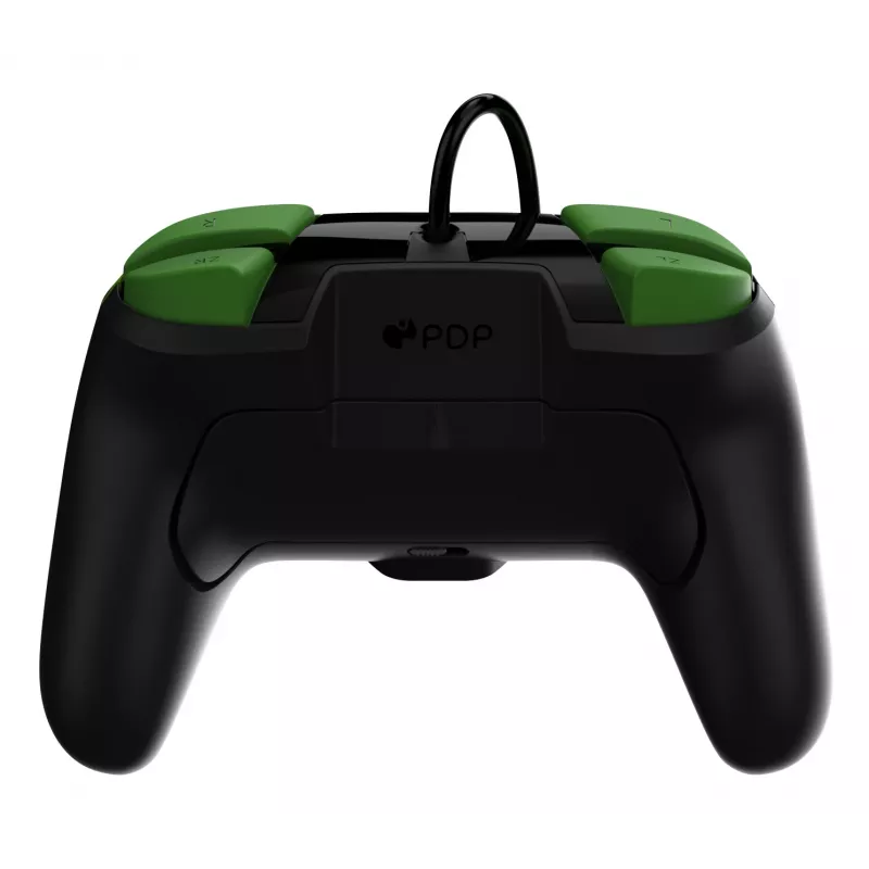 Žaidimų pultas PDP REMATCH Wired Controller 1-Up Glow in the Dark, skirtas Nintendo Switch, USB, 3 m laidas, D-pad, Home mygtukas, juoda/žalia