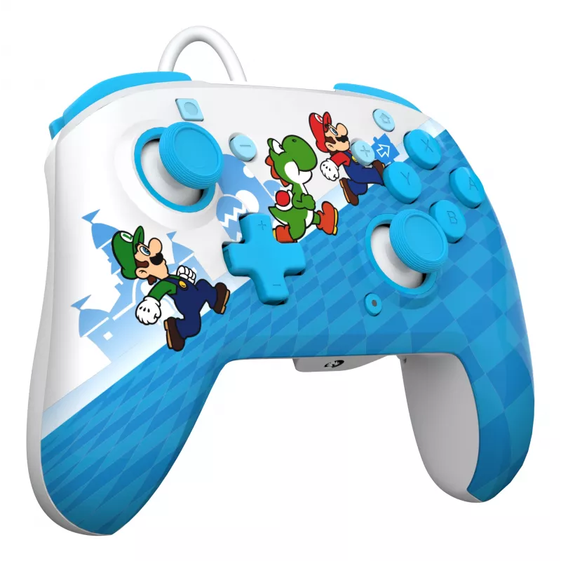Žaidimų pultas PDP Mario Escape REMATCH, laidinis USB, D-pad, Home mygtukas, įvairiaspalvis, skirtas Nintendo Switch