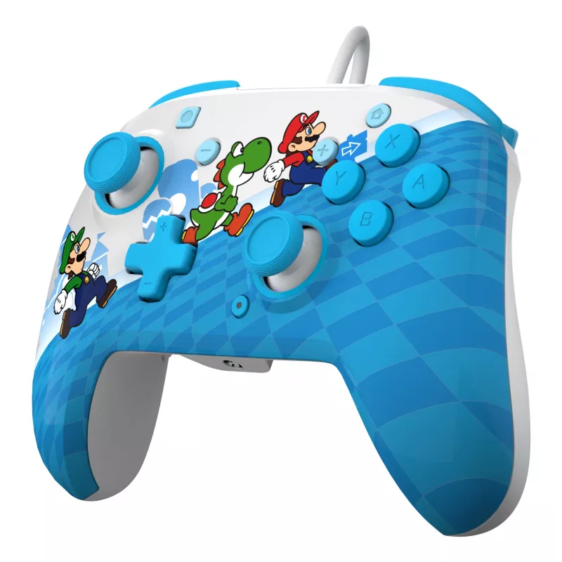 Žaidimų pultas PDP Mario Escape REMATCH, laidinis USB, D-pad, Home mygtukas, įvairiaspalvis, skirtas Nintendo Switch