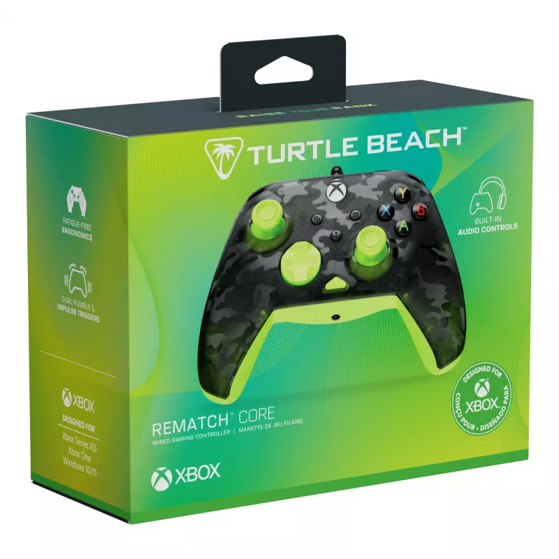 Žaidimų pultas Turtle Beach Rematch Core juodas pilkas geltonas USB laidinis