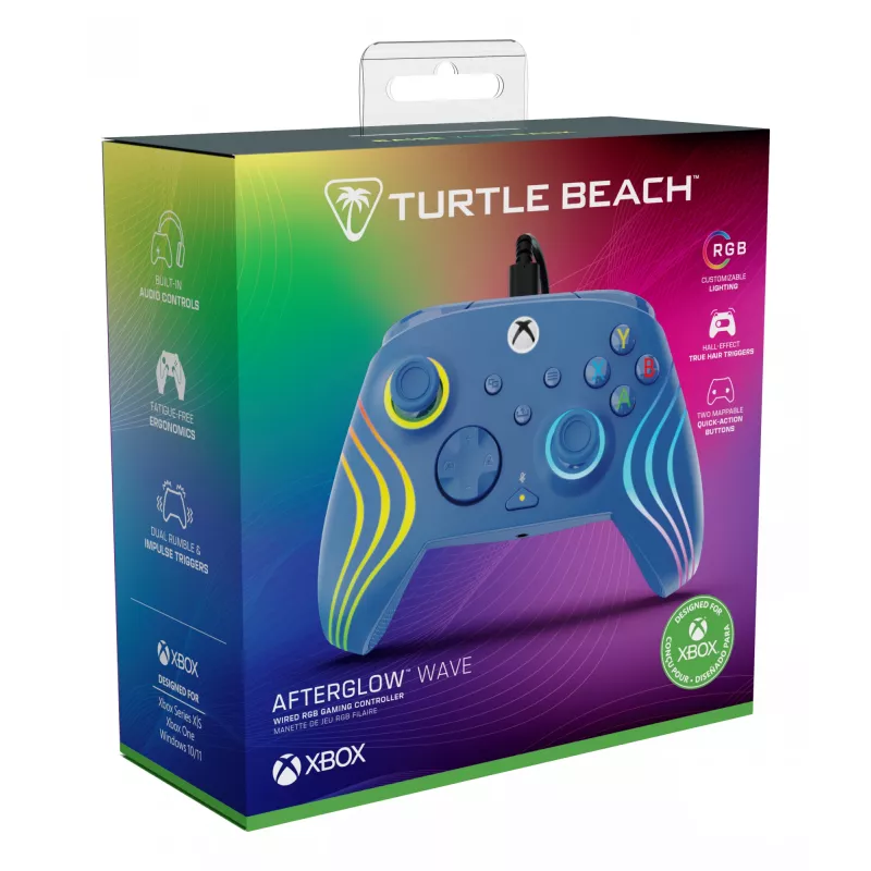 Žaidimų pultas Turtle Beach Afterglow Wave Blue USB PC Xbox Series S X