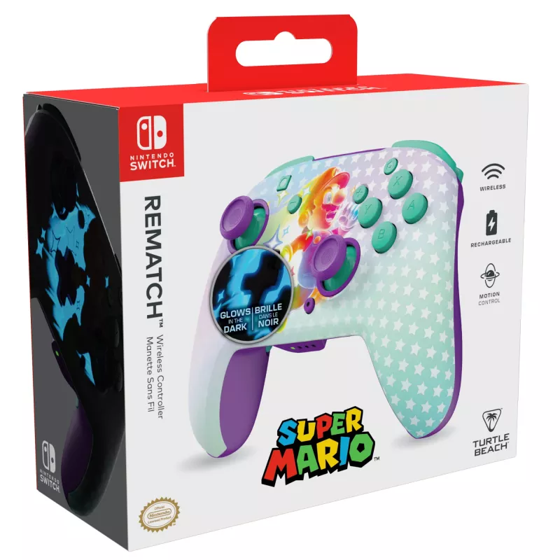 Žaidimų pultelis Turtle Beach Rematch įvairiaspalvis Bluetooth, skirtas Nintendo Switch