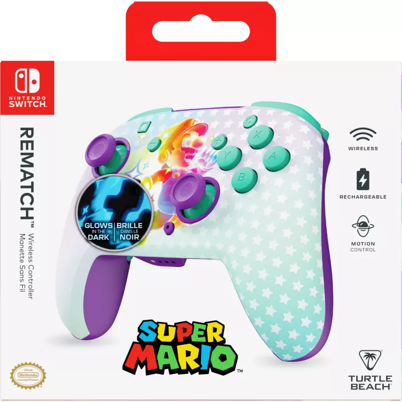 Žaidimų pultelis Turtle Beach Rematch įvairiaspalvis Bluetooth, skirtas Nintendo Switch