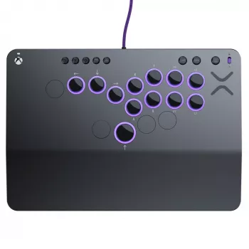 PDP Victrix Pro KO Leverless Fight Stick pilka USB kovų pultas PC, Xbox Series S, Xbox Series X
