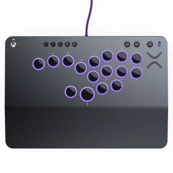 PDP Victrix Pro KO Leverless Fight Stick pilka USB kovų pultas PC, Xbox Series S, Xbox Series X