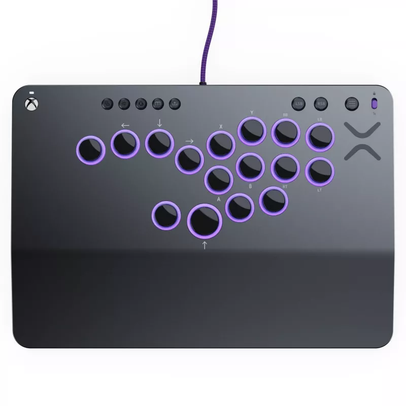 PDP Victrix Pro KO Leverless Fight Stick pilka USB kovų pultas PC, Xbox Series S, Xbox Series X