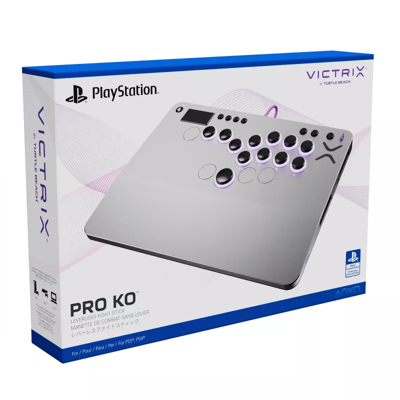 PDP Victrix Pro KO Leverless Fight Stick pilka USB kovos pultas PC, PlayStation 4, PlayStation 5