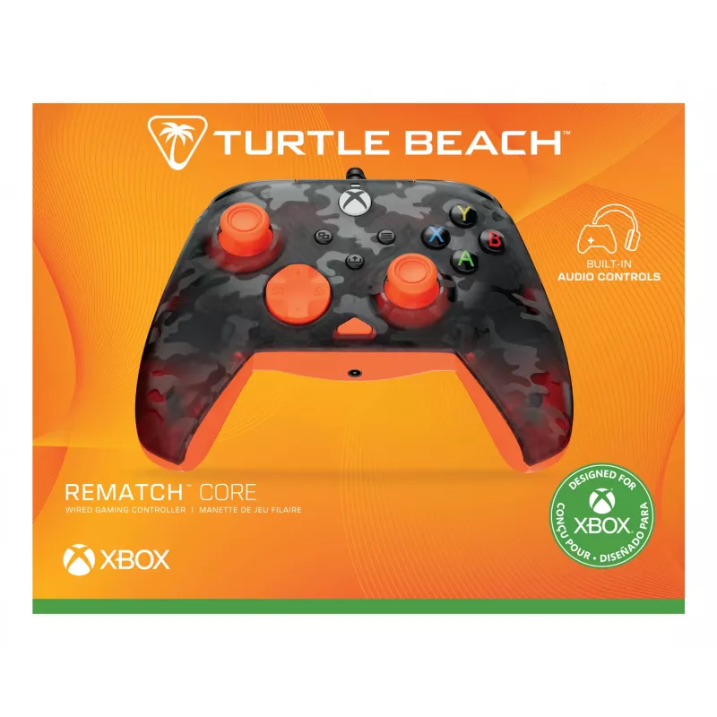 Žaidimų pultas Turtle Beach Rematch Core juoda pilka oranžinė USB laidinis