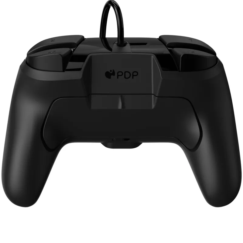 Žaidimų pultas PDP Faceoff Deluxe+ Audio Wired Controller juodai baltas