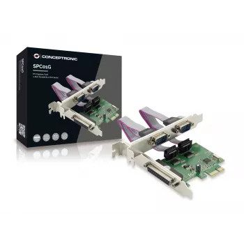 Conceptronic PCI Express kortelė 1 prievadas lygiagretus ir 2 prievadai nuoseklūs