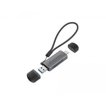 Conceptronic BIAN05G 2-in-1 USB 3.0 dvigubas kištukinis kortelių skaitytuvas, SD/MicroSD 3.0, UHS-I