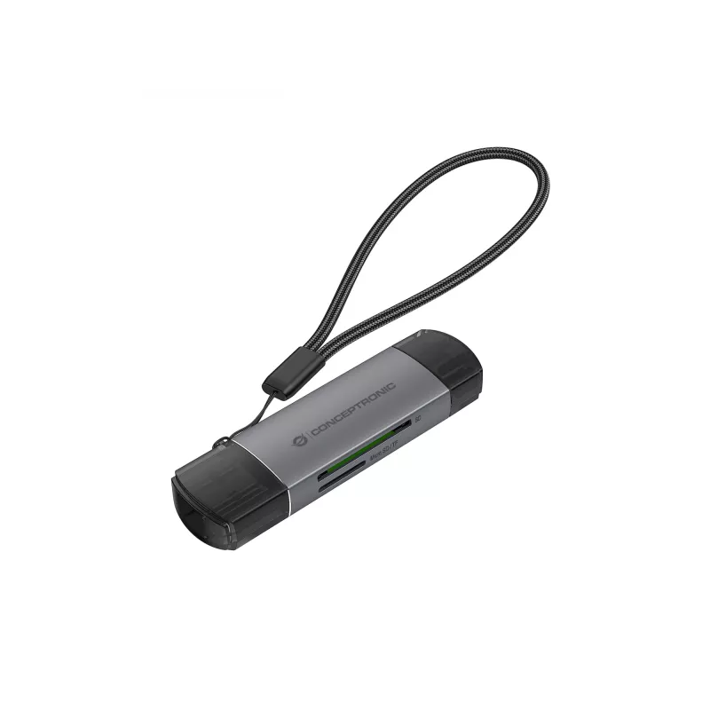 Conceptronic BIAN05G 2-in-1 USB 3.0 dvigubas kištukinis kortelių skaitytuvas, SD/MicroSD 3.0, UHS-I