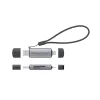 Conceptronic BIAN05G 2-in-1 USB 3.0 dvigubas kištukinis kortelių skaitytuvas, SD/MicroSD 3.0, UHS-I