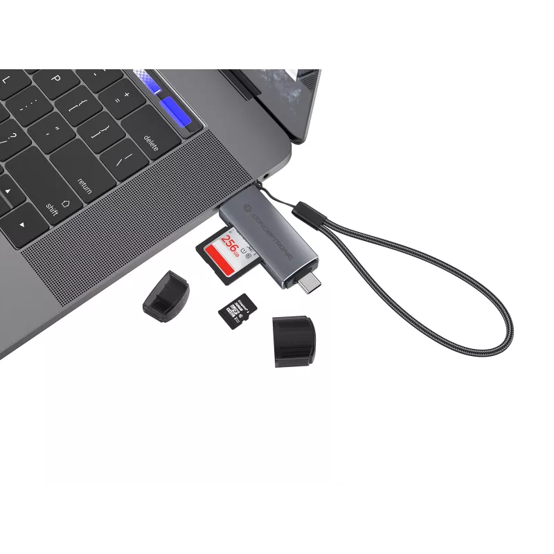 Conceptronic BIAN05G 2-in-1 USB 3.0 dvigubas kištukinis kortelių skaitytuvas, SD/MicroSD 3.0, UHS-I